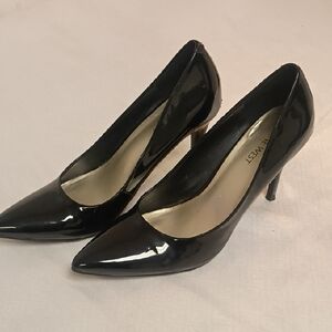 Nine West Black Patent Pointed-Toe Stiletto Pumps